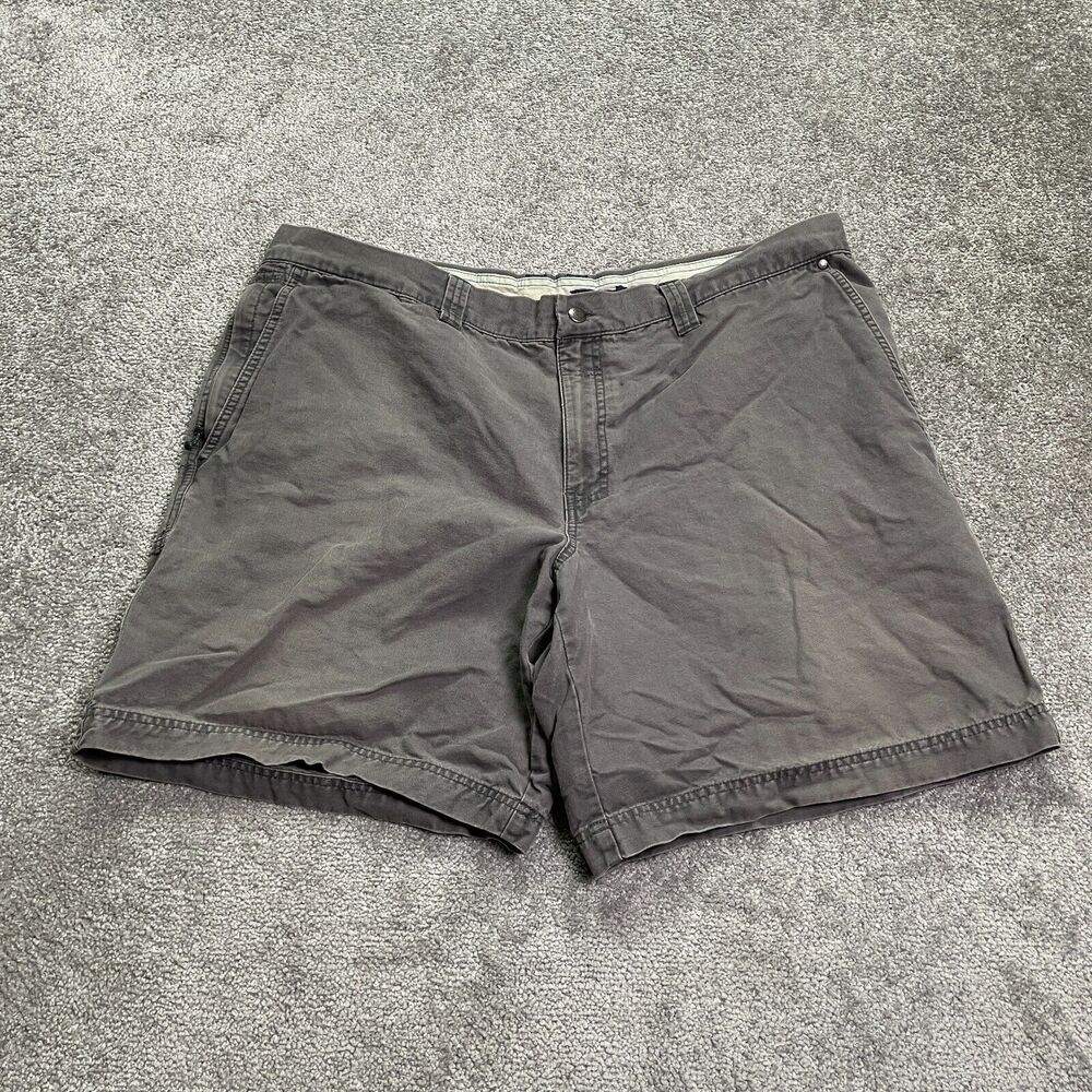 Columbia Chino Shorts Mens 42W 10L Dark Brown Flat Front Cotton Casual Outdoor